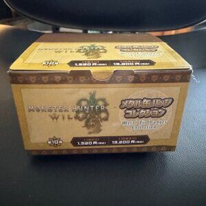 RARE Japan Exclusive Monster Hunter Wilds Metal Badge Collection, NIB